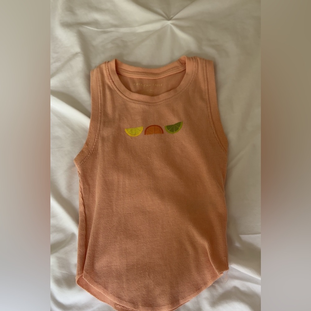 American Eagle Outfitters Peach Tank Top